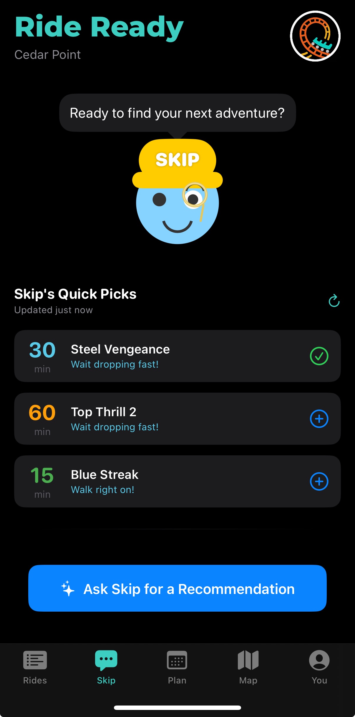Smart Recommendations Interface